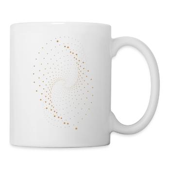 Conception de points abstraits - Mug blanc - blanc - Droite