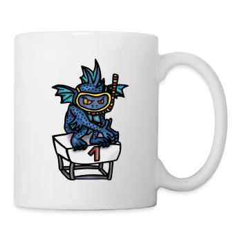 Nageoires dorsales Bob - Mug blanc - blanc - Droite