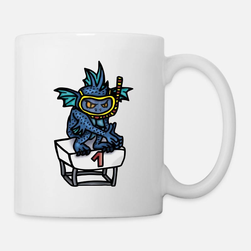 Rückenflossen Bob - Tasse - Weiß
