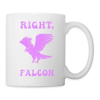 Bird of Prey funny falconer saying hunting design - Mug - white - Right