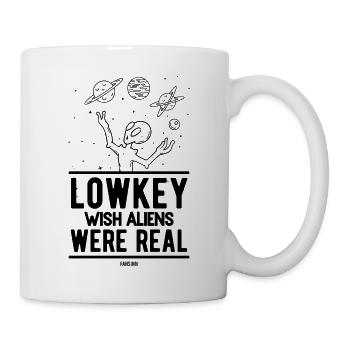 Wish Aliens Were Real - Tasse - Weiß - Rechts