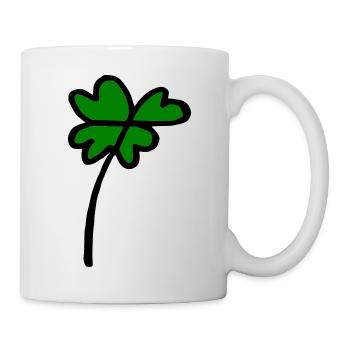 Kleeblatt - Tasse - Weiß - Rechts