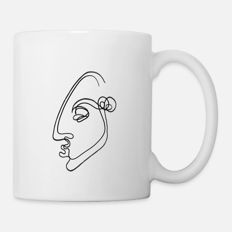 Faceline - Tasse - Weiß