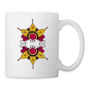 Orientalisches Muster - Tasse - Weiß - Rechts
