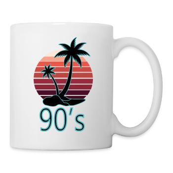 Proverbes des années 1990 Idée cadeau des années 90 - Mug blanc - blanc - Droite