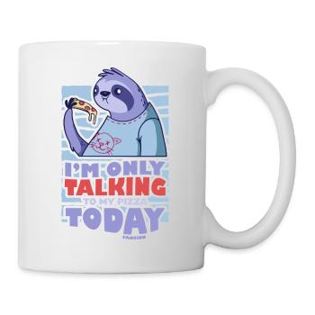 I'm Only Talking To My Pizza Today Sloth - Mug - white - Right