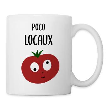 poco locaux - produits locaux - drole - fou - Mug blanc - blanc - Droite