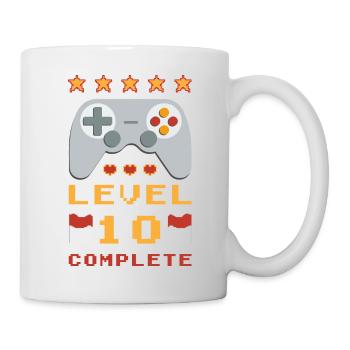 10th Birthday Level 10 Complete - Mug - white - Right