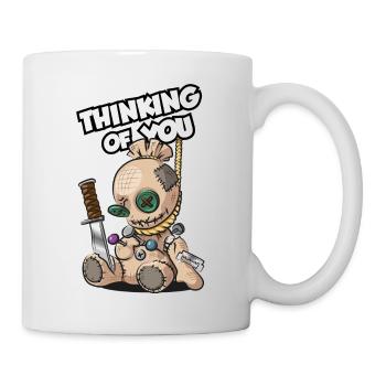 Voodoo Doll Thinking of you - Mug - white - Right