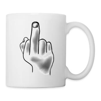 Fick dich - Tasse - Weiß - Rechts