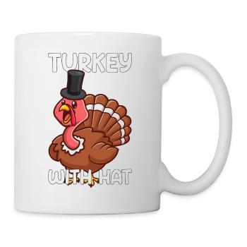 Cadeau de célébration de la fête de la dinde de Thanksgiving - Mug blanc - blanc - Droite