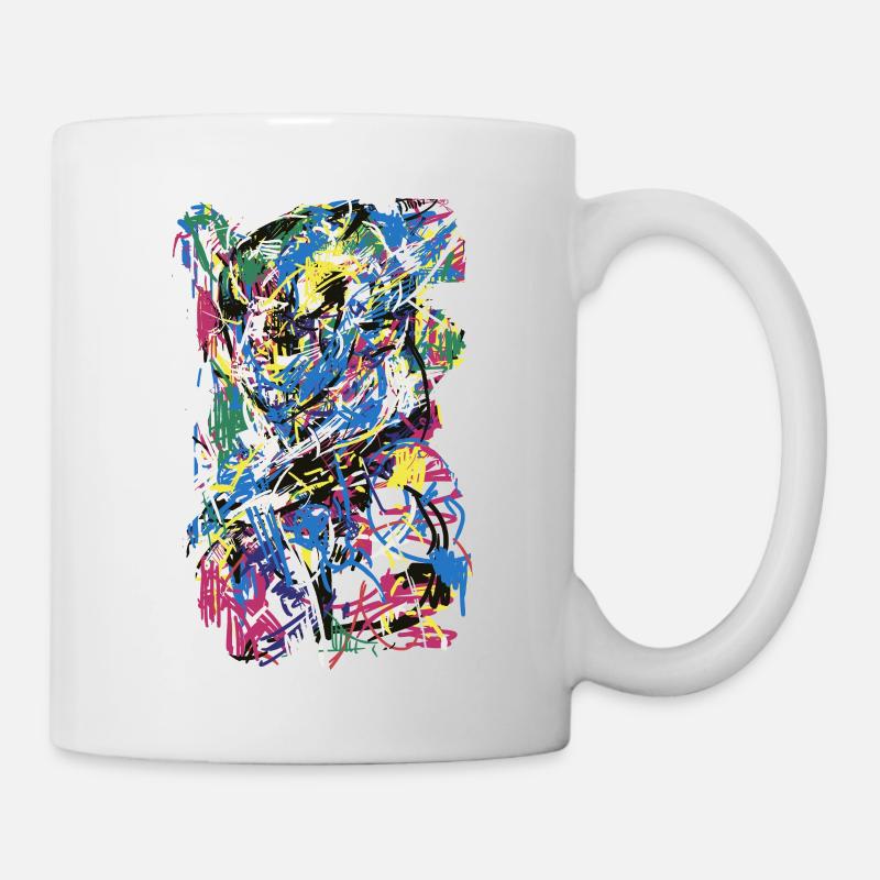 Abstrakt Malerei - Tasse - Weiß