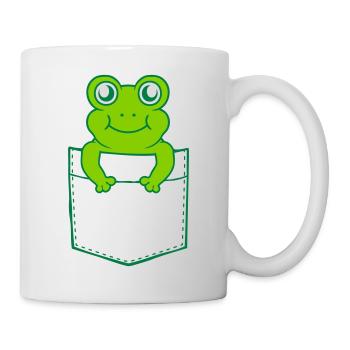 On the go Shirt Bag Frog Comic - Mug - white - Right