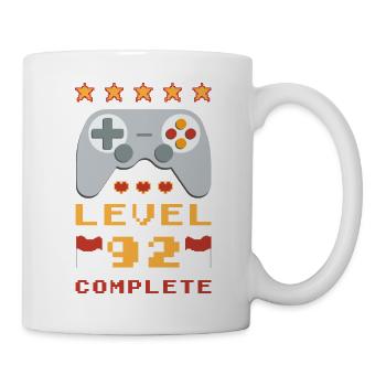 92nd Birthday Level 92 Complete - Mug - white - Right