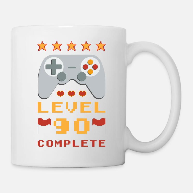 90th Birthday Level 90 Complete - Mug - white