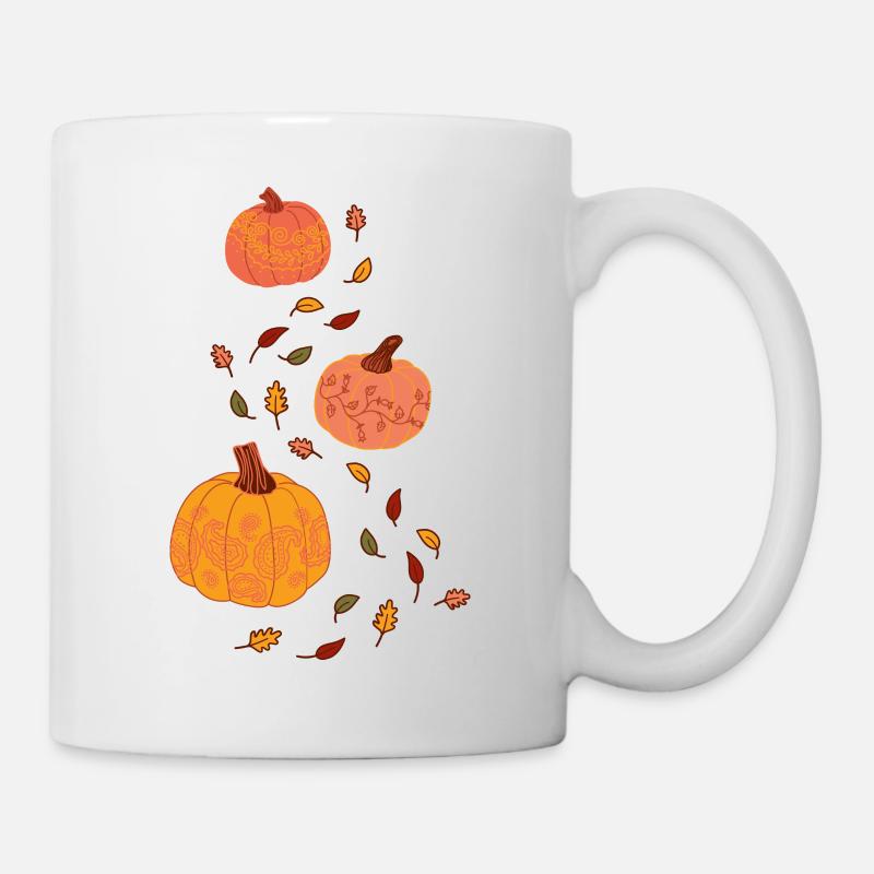 Pumpkin Ornaments - Mug - white