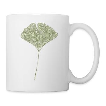 Leaf Ginkgo / Ginkgo leaf - Mug - white - Right