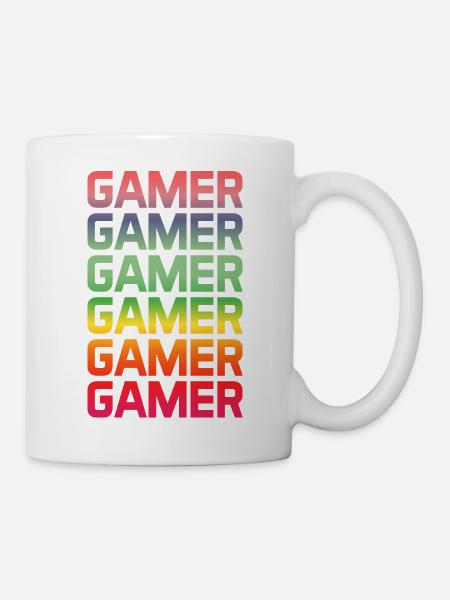 GAMER GAMER GAMER GAMER GAMER - Tasse - Weiß