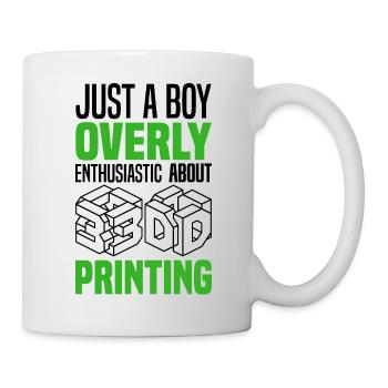 3D Drucken | 3D Drucker Technik Hobby Geschenkidee - Tasse - Weiß - Rechts