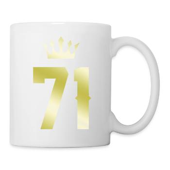 71 Couronne numérique - Mug blanc - blanc - Droite