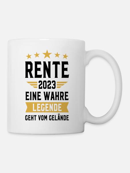 Rente 2023 | Rentnergeschenk - Tasse - Weiß