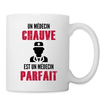 un médecin chauve est un médecin parfait - Mug blanc - blanc - Droite