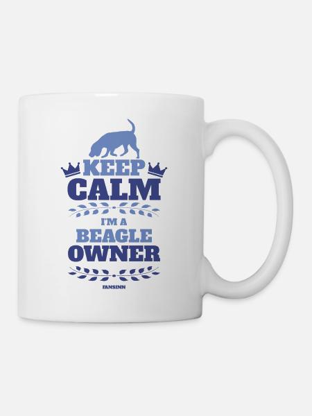 keep calm Beagle - Tasse - Weiß