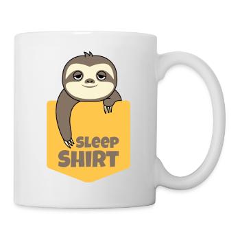 Sleep Sleep Shirt Sloth Bag Gift Idea - Mug - white - Right