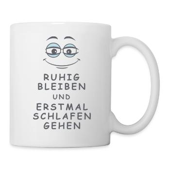 Schlafen gehen - Tasse - Weiß - Rechts