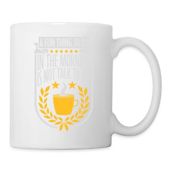 ne me parle pas - Mug blanc - blanc - Droite