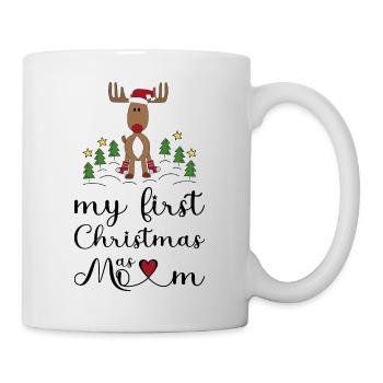 My First Christmas as Mom - Tasse - Weiß - Rechts