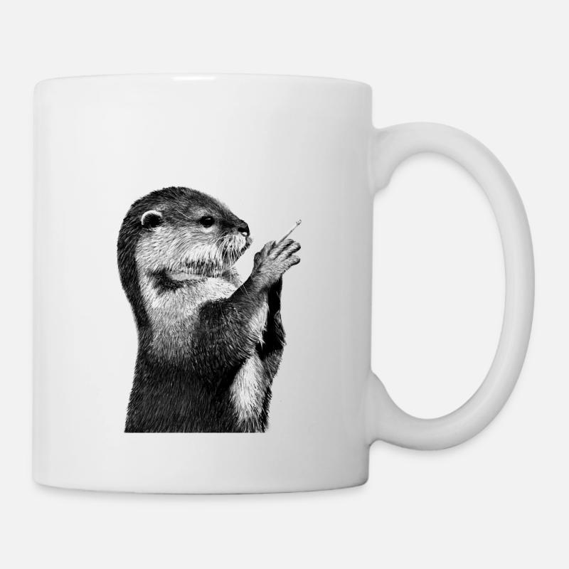 Otter - Tasse - Weiß