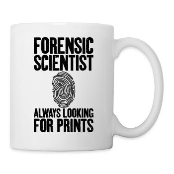 Altijd op zoek naar forensisch printen - Mok - wit - Rechts