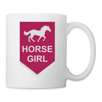 Citation de fille de cheval disant - Mug blanc - blanc - Droite