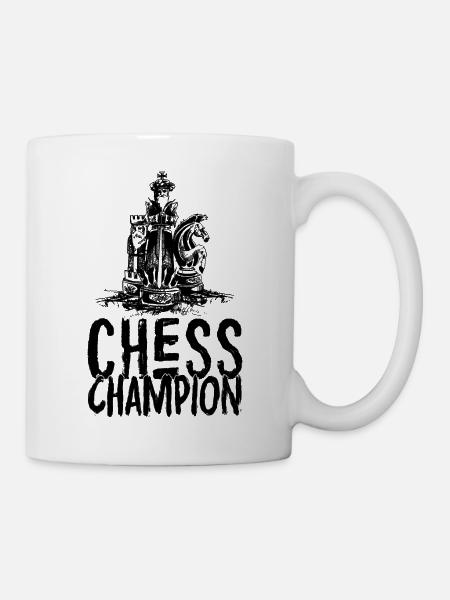 Schachmeister - Tasse - Weiß