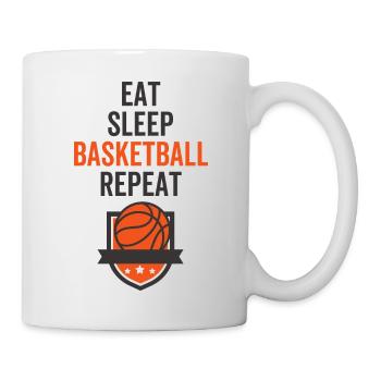 Eat Sleep Basketball Repeat - Mug - white - Right