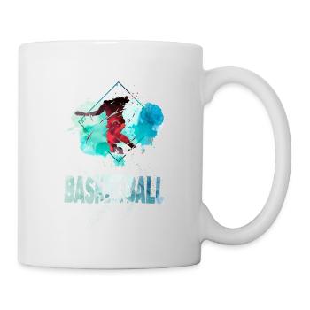 Basketteur Basketteur Dunking Splash Coloré - Mug blanc - blanc - Droite