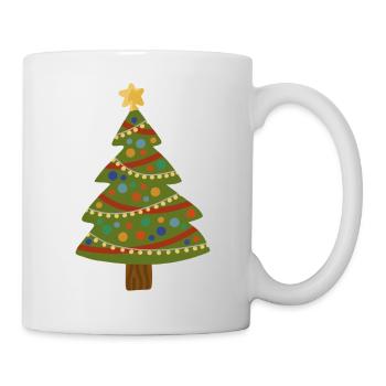 Christmas tree Christmas tree Christmas gift idea - Mug - white - Right