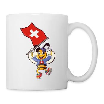 Abeille suisse - Mug blanc - blanc - Droite