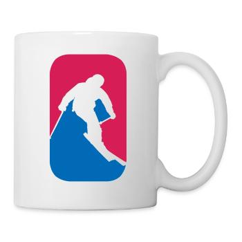 Ski Alpin Freeride Skiing lustige Geschenk - Tasse - Weiß - Rechts