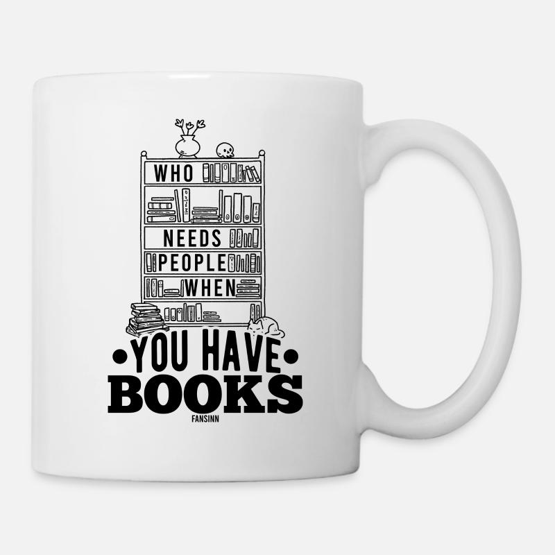 ich will lesen - Tasse - Weiß