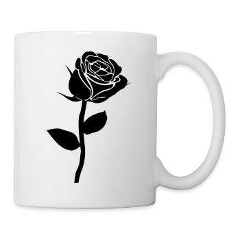 Rose, Ich liebe dich - Tasse - Weiß - Rechts