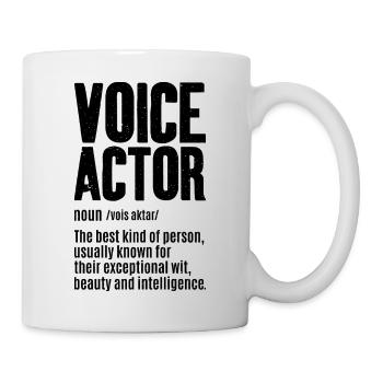 Définition de l’acteur de doublage - Mug blanc - blanc - Droite