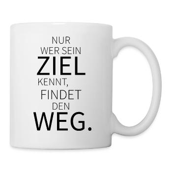 Zeitloses Zitat mit tiefen Hintergrund. Spruch. - Tasse - Weiß - Rechts