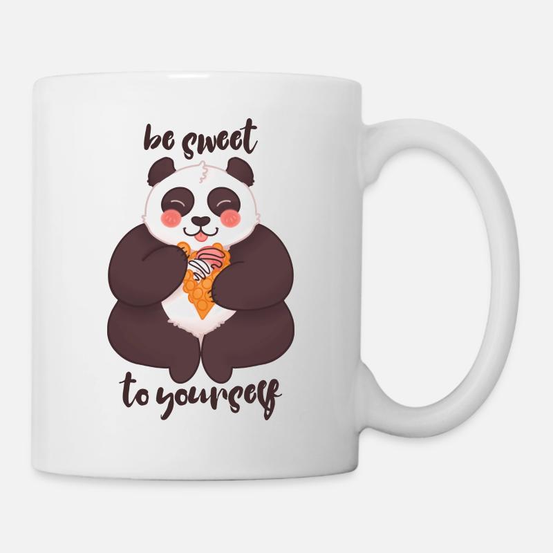 Be Sweet To Yourself - Panda - Tasse - Weiß