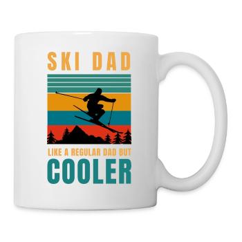 Ski Papa wie normaler Papa, aber cooler - Tasse - Weiß - Rechts
