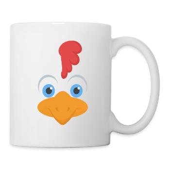 Hahn Kostüm 3 - Tasse - Weiß - Rechts