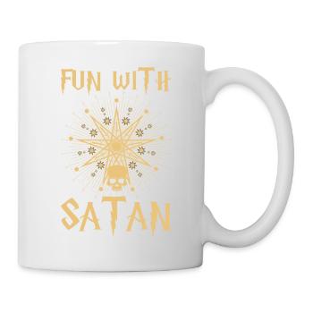 Satan Pentagram Spell Occult Gift - Mug - white - Right