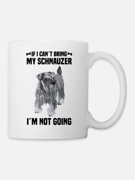 Schnauzer Hunderasse - Tasse - Weiß