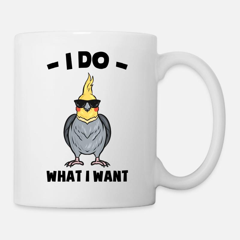 Nymphensittich - Tasse - Weiß